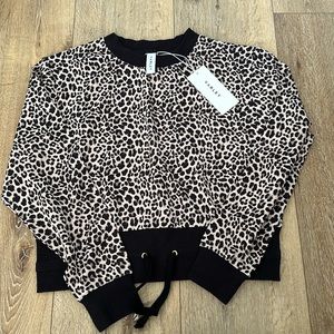 Leopard varley top